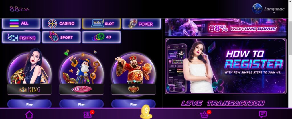 Rất nhiều game Slots tại ACE88 đang chờ đón các tân binh