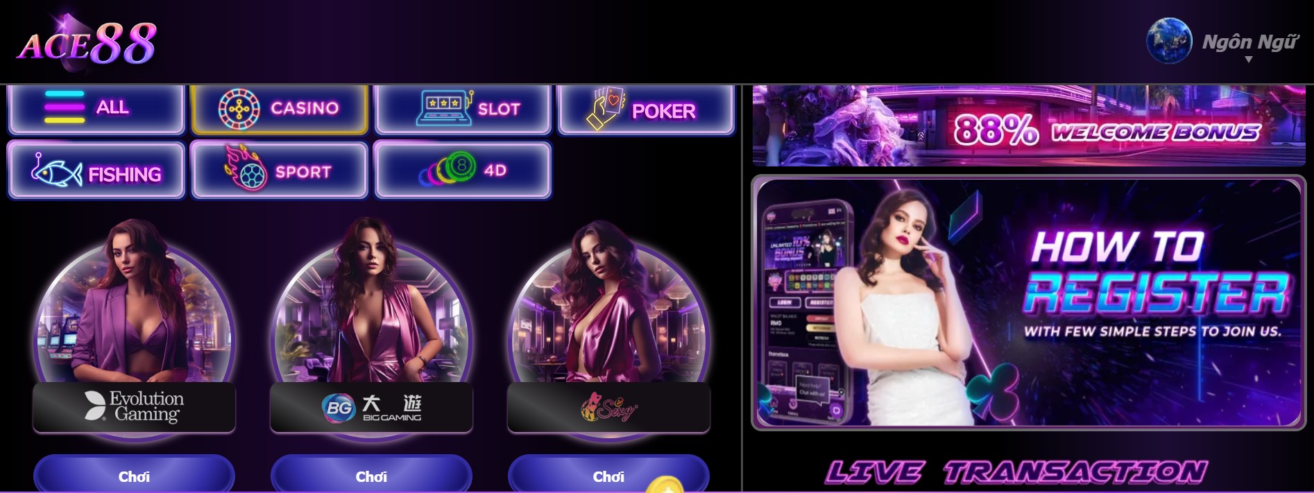 Giới thiệu sản phẩm Casino trực tuyến ACE88 là gì?